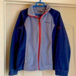 Girls Columbia zip up fleece size M